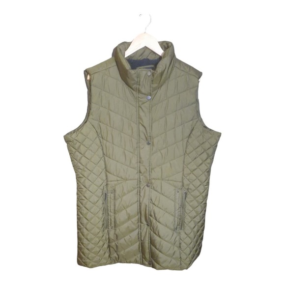 Weatherproof Womens Quilted Longline Snap Zip Vest Size 2X - Picture 9 of 10